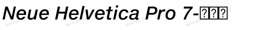Neue Helvetica Pro 7字体转换